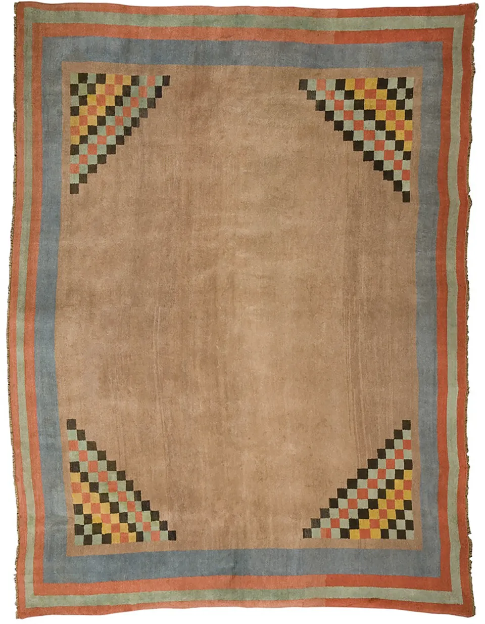 illulian-agra-deco-india-1940-tappeto-nomade-291x236-cm-in-lana image 1