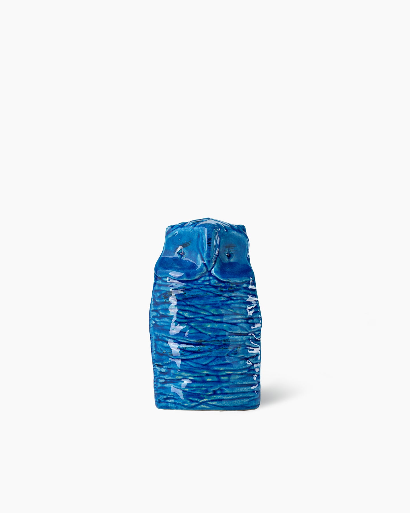 bitossi-ceramiche-figura-gufo-rimini-blu-aldo-londi image 1