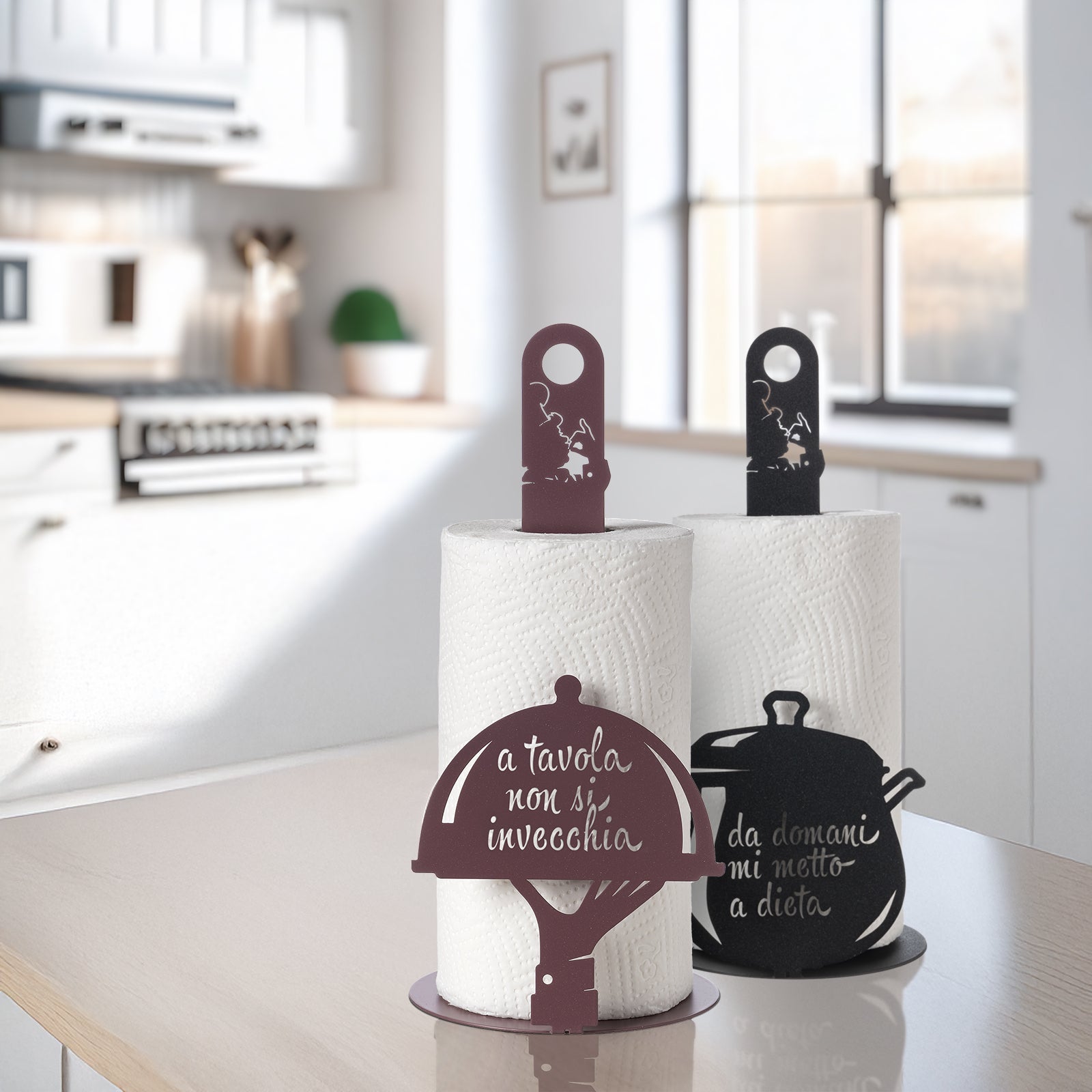 arti-mestieri-a-tavola-non-si-invecchia-porta-rotolo-cucina image 3