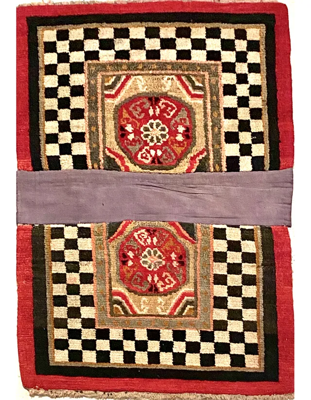 illulian-tibet-saddle-b-tappeto-sella-tibet-87x59-cm-xx-secolo image 1