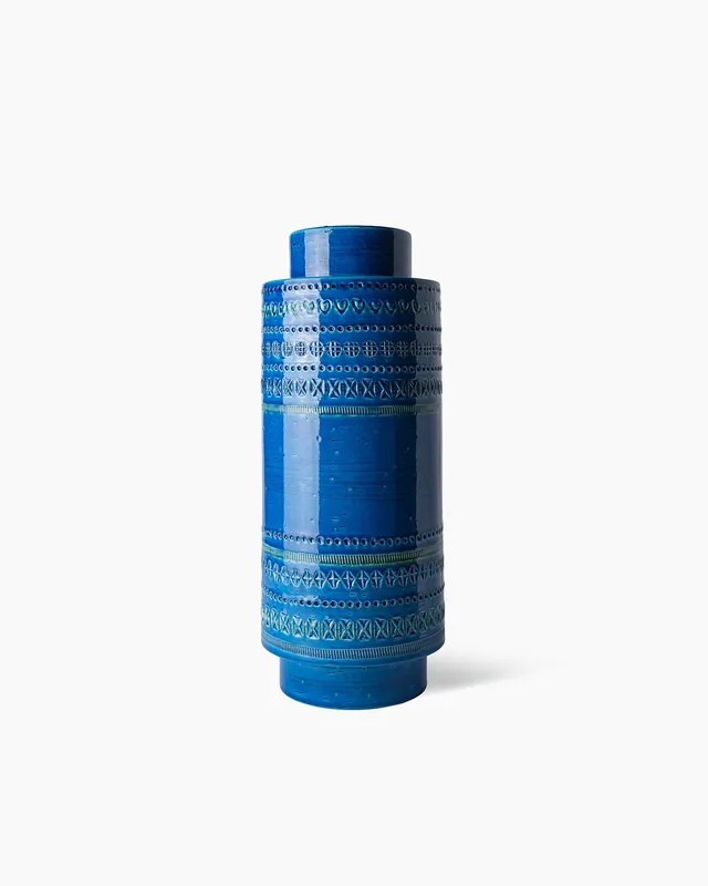 bitossi-ceramiche-vaso-rocchetto-rimini-blu-aldo-londi image 1