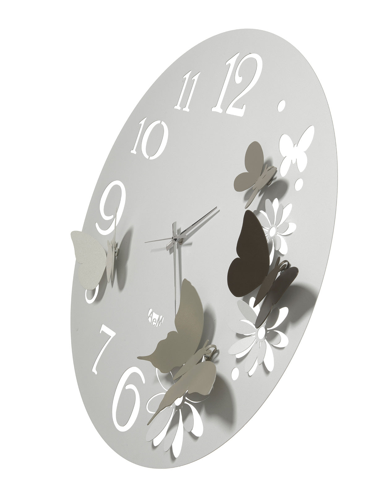 arti-mestieri-butterfly-flowers-orologio-da-parete-grande-60-cm image 5