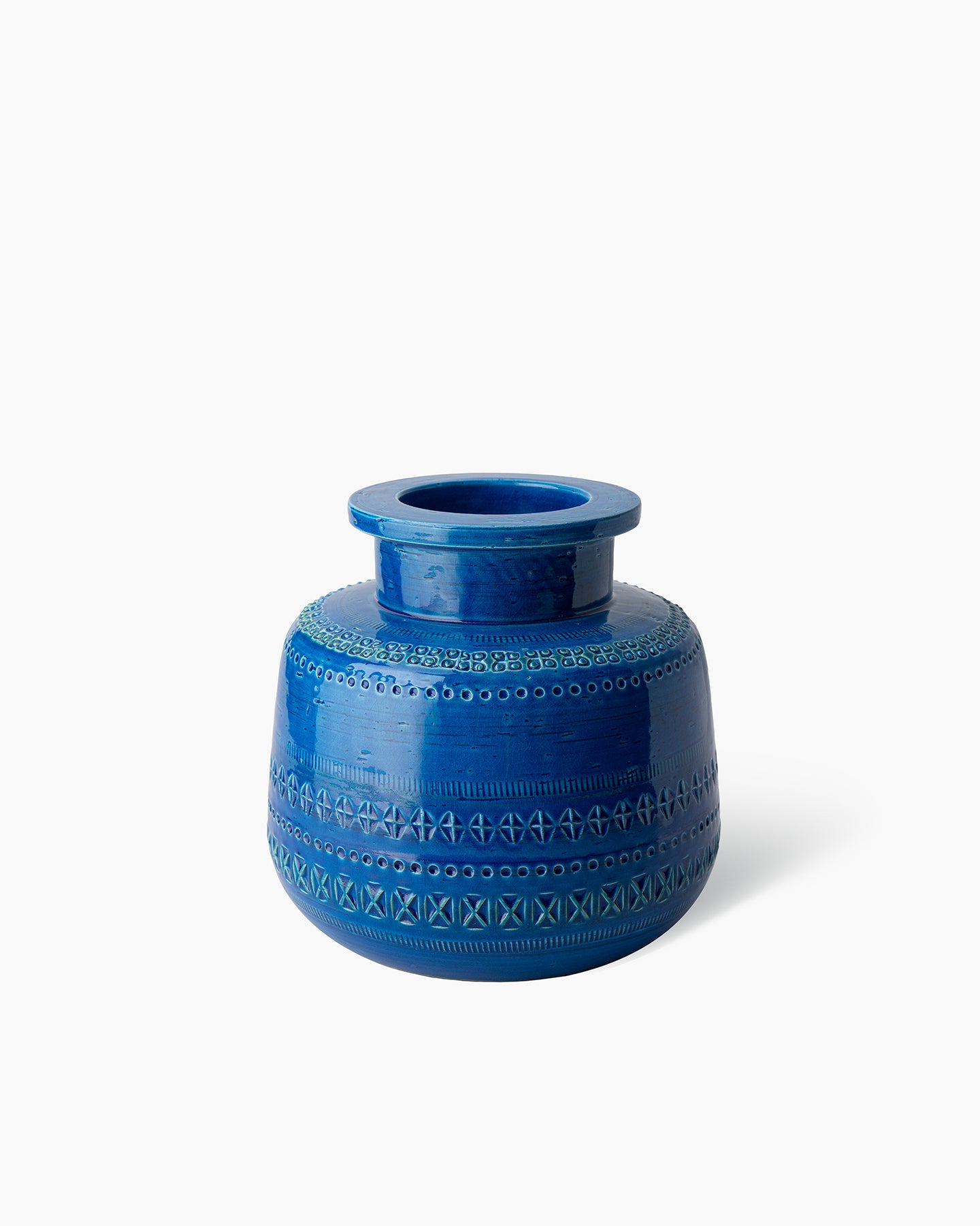 bitossi-ceramiche-vaso-rimini-blu-aldo-londi-in-terra-bianca image 2