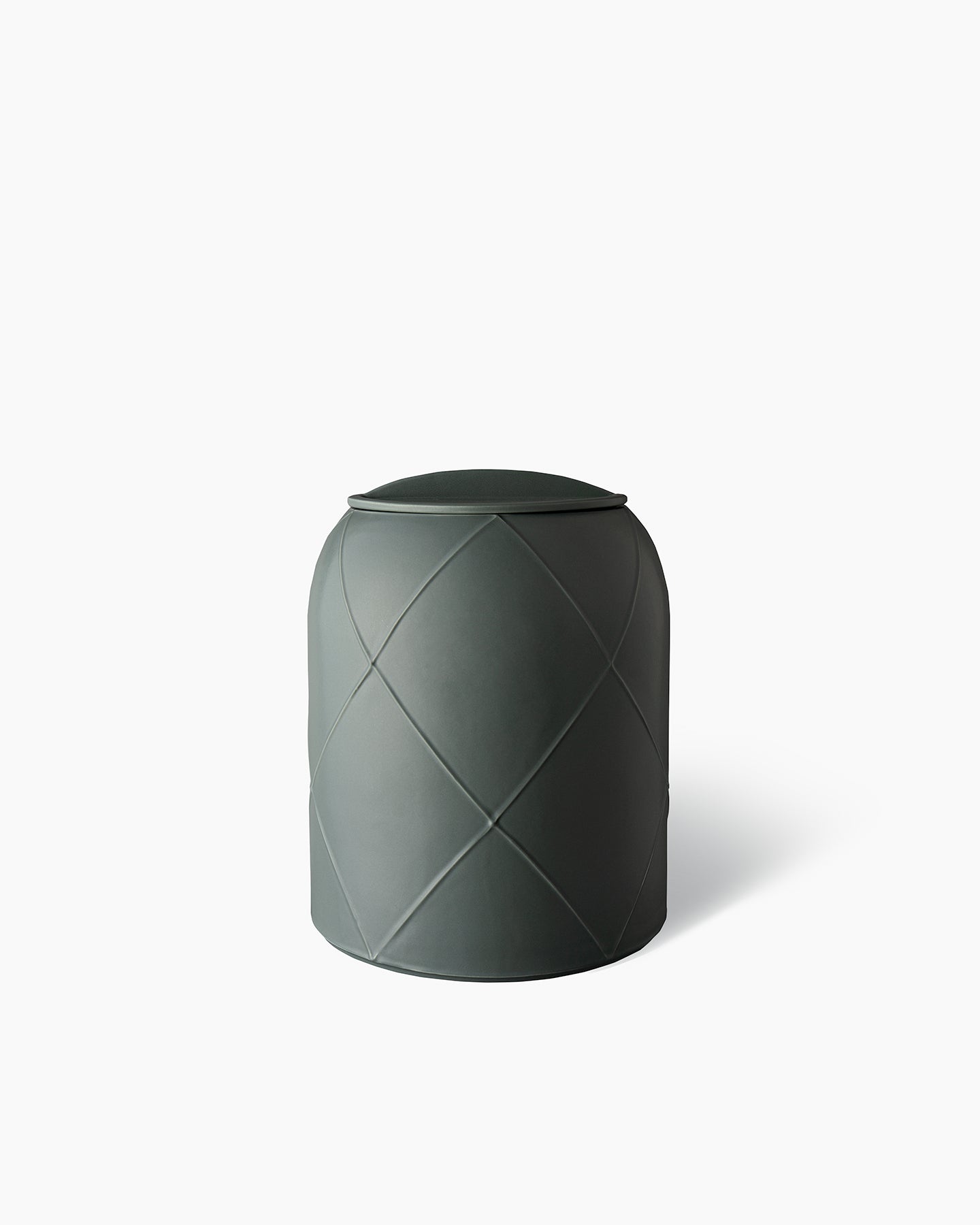 bitossi-ceramiche-vaso-con-coperchio-benjamin-hubert-verde-matt image 2
