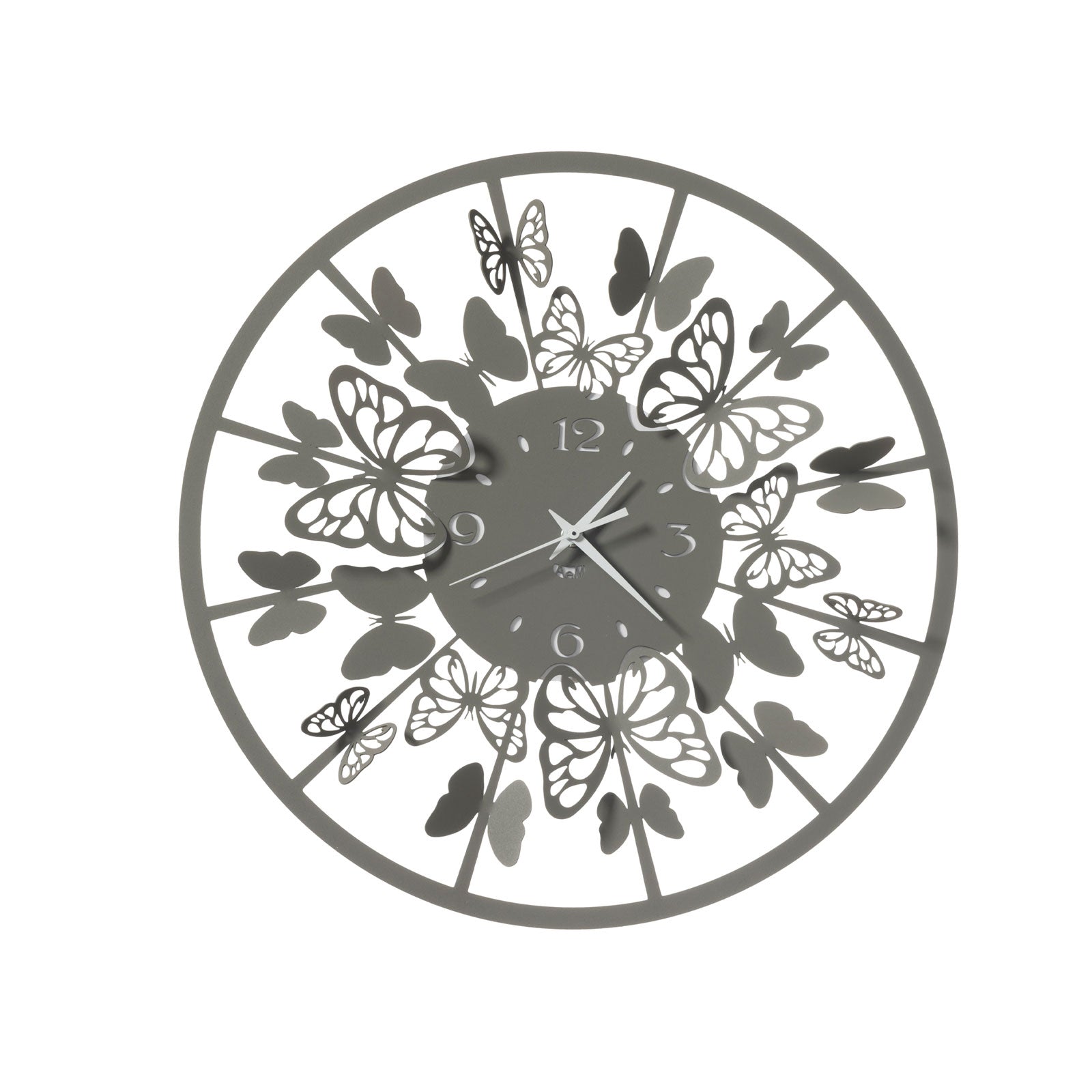 arti-mestieri-sfarfallio-piccolo-orologio-da-parete-41-cm-con-farfalle image 1