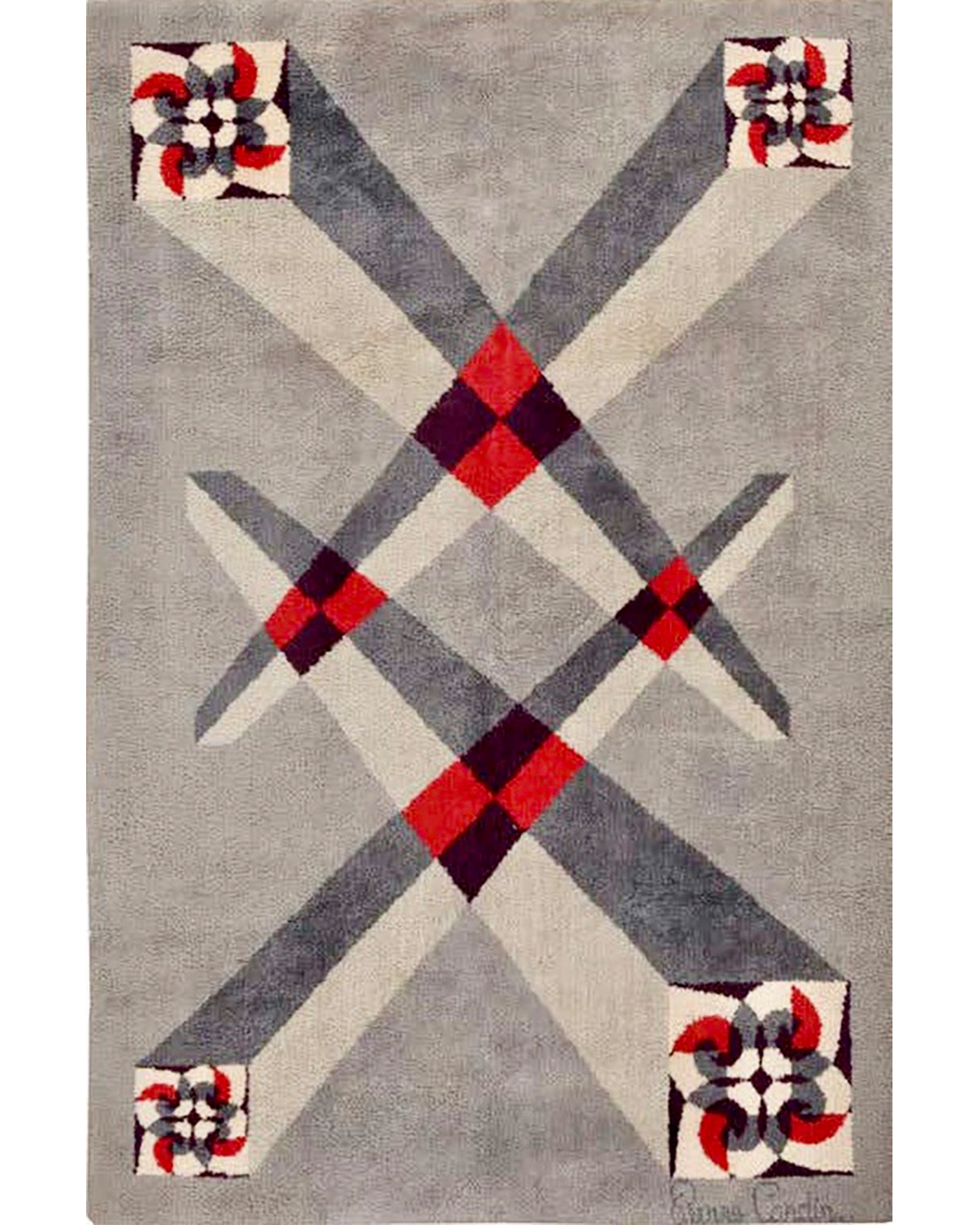 illulian-pierre-cardin-tappeto-francia-1960-205x140-cm image 1