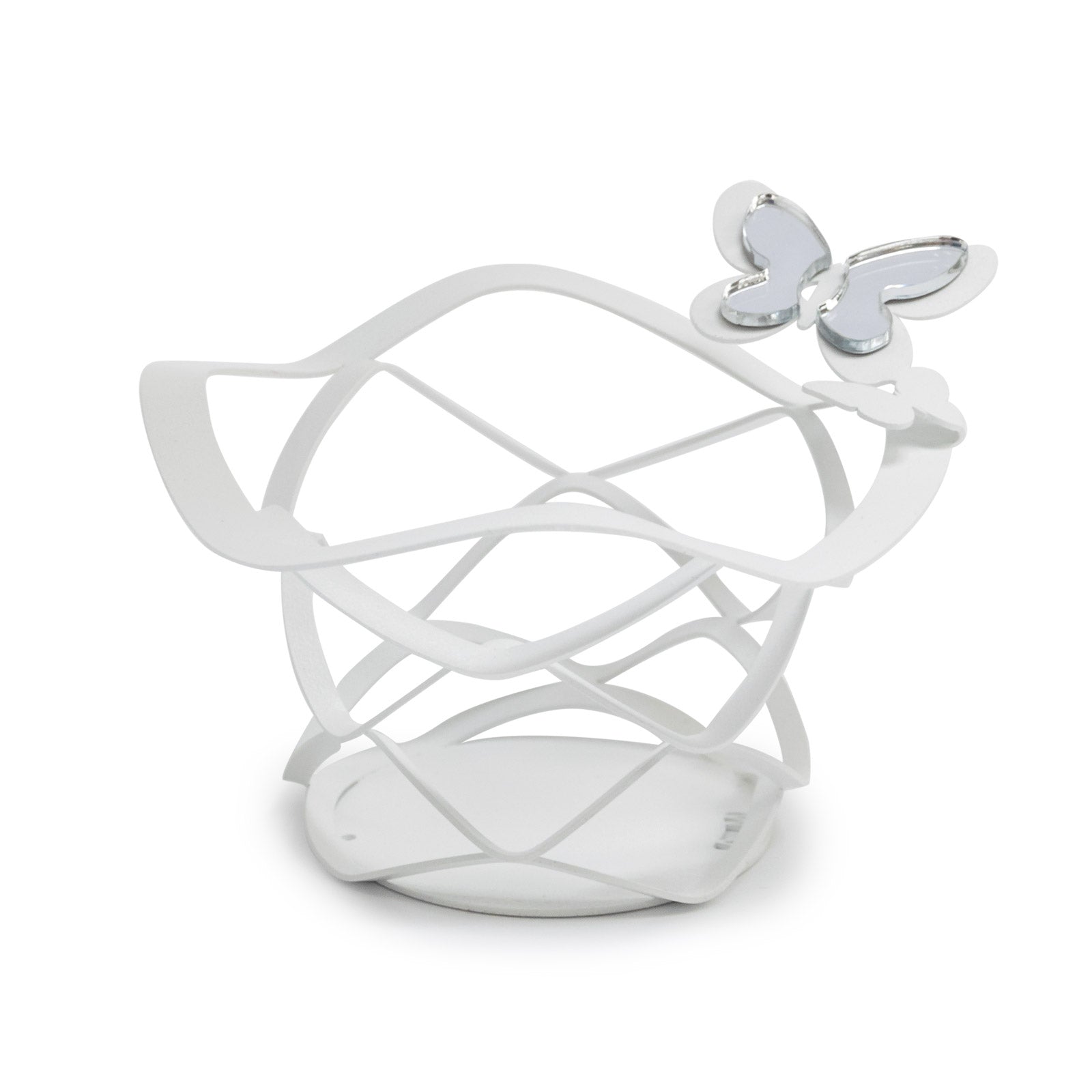 arti-mestieri-cestino-butterfly-bomboniera-di-design-in-ferro-13x5-cm image 2