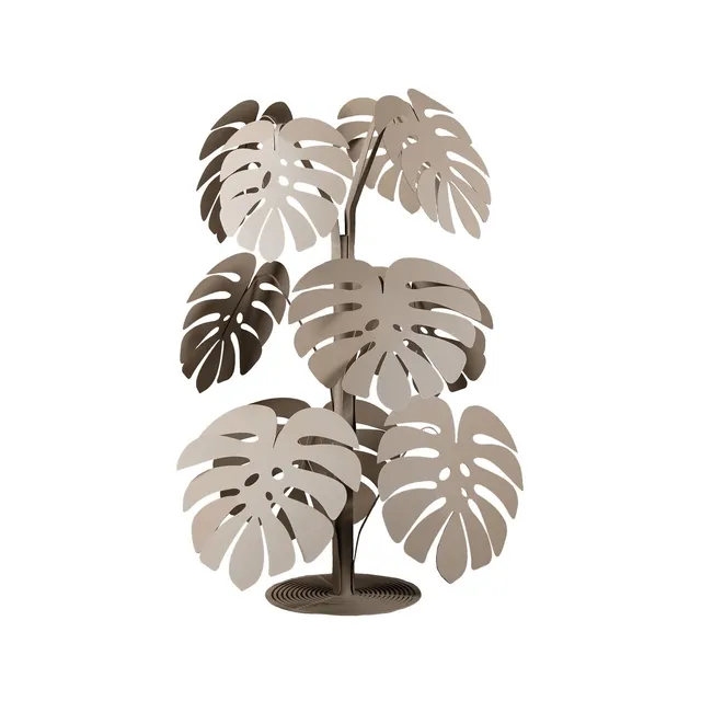arti-mestieri-monstera-piccola-scultura-in-ferro-moderna image 1