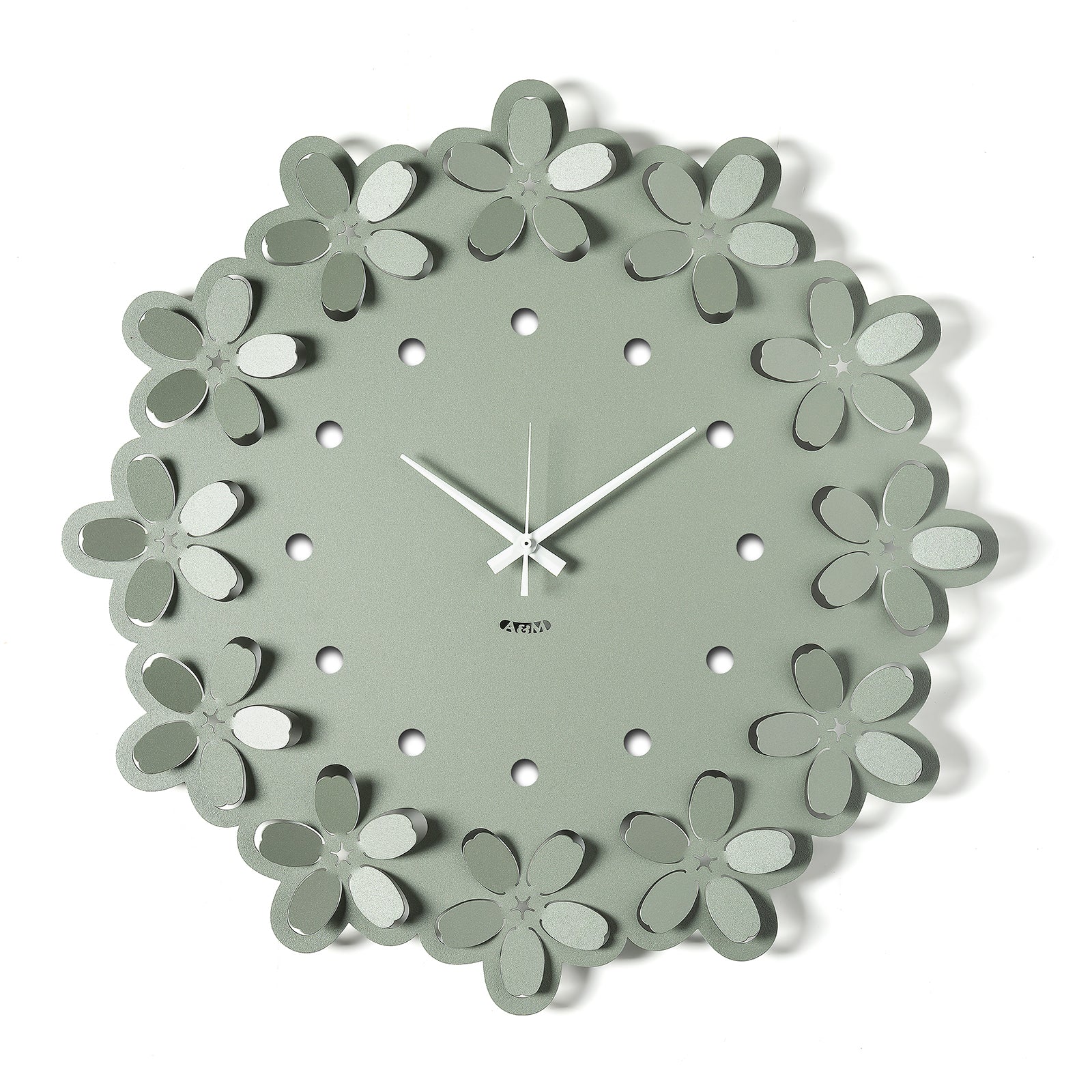 arti-mestieri-ume-orologio-da-parete-in-ferro-floreale image 5
