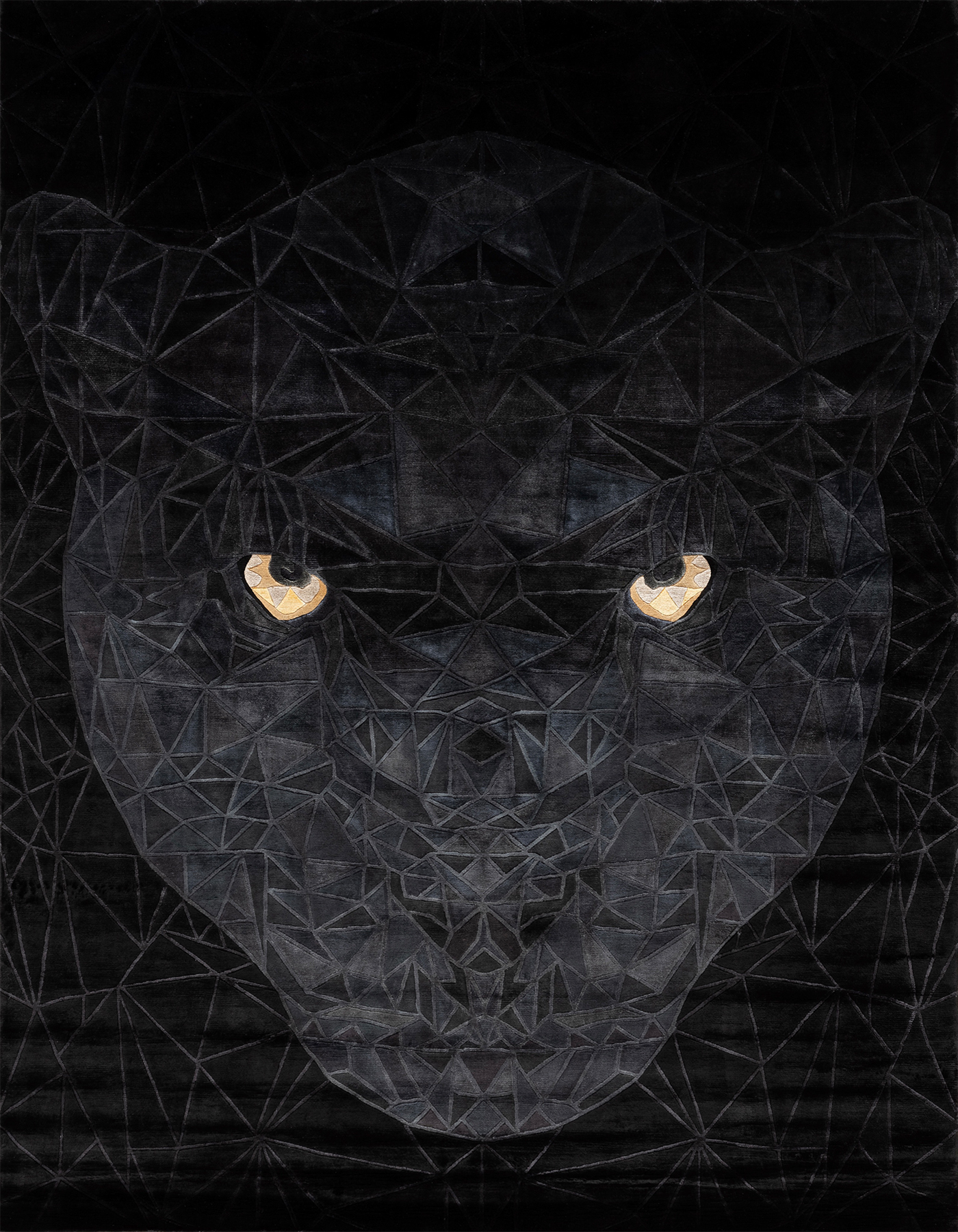 illulian-panther-tappeto-di-design-fatto-a-mano-personalizzabile image 1