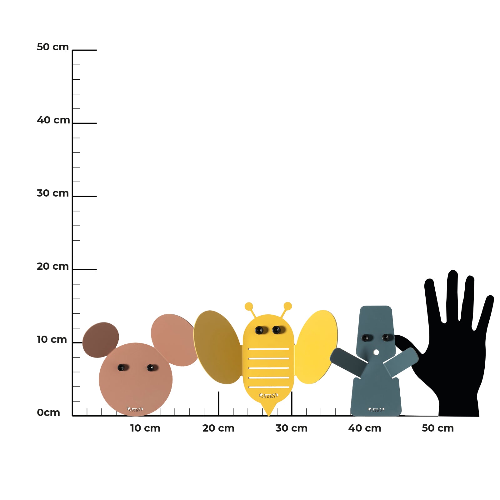 arti-mestieri-bee-set-2-ganci-appendiabiti-in-ferro image 4