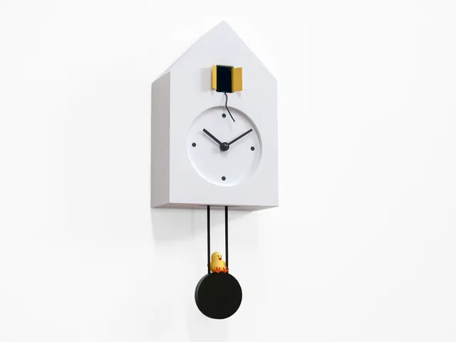 progetti-freebird-orologio-da-parete-con-uccellino-su-pendolo image 1
