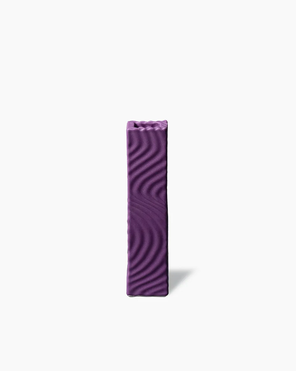 bitossi-ceramiche-vaso-quadrato-wiggle-max-lamb-viola-matt image 1