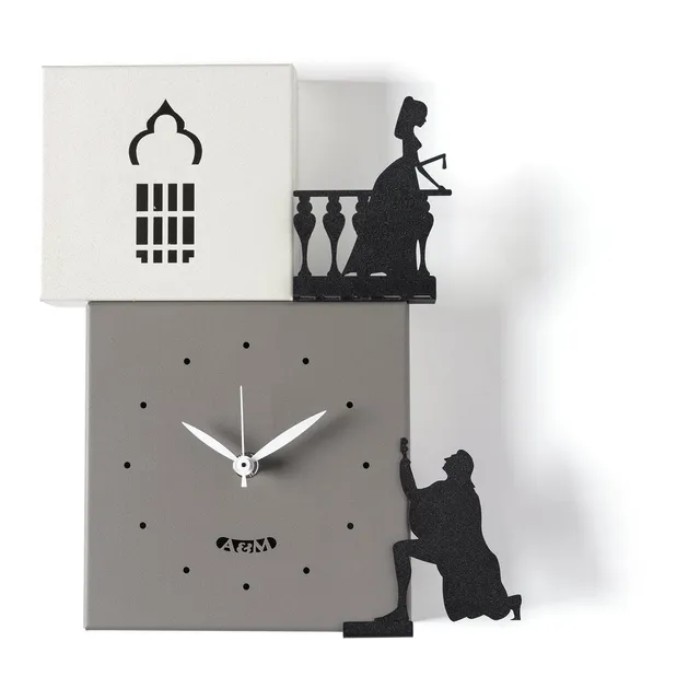 arti-mestieri-romeo-e-giulietta-orologio-da-parete-romantico image 1