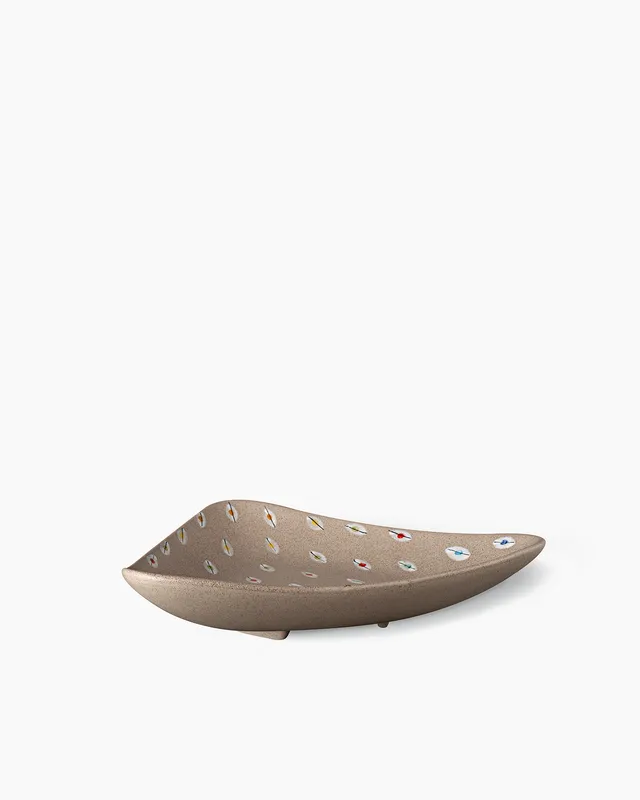 bitossi-ceramiche-bolo-triangolare-1955-occhio-di-pernice-limited-edition image 1