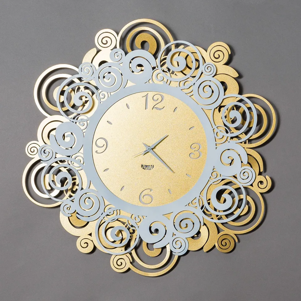 arti-mestieri-orpheus-orologio-da-parete-50-cm-riccioli-design image 1