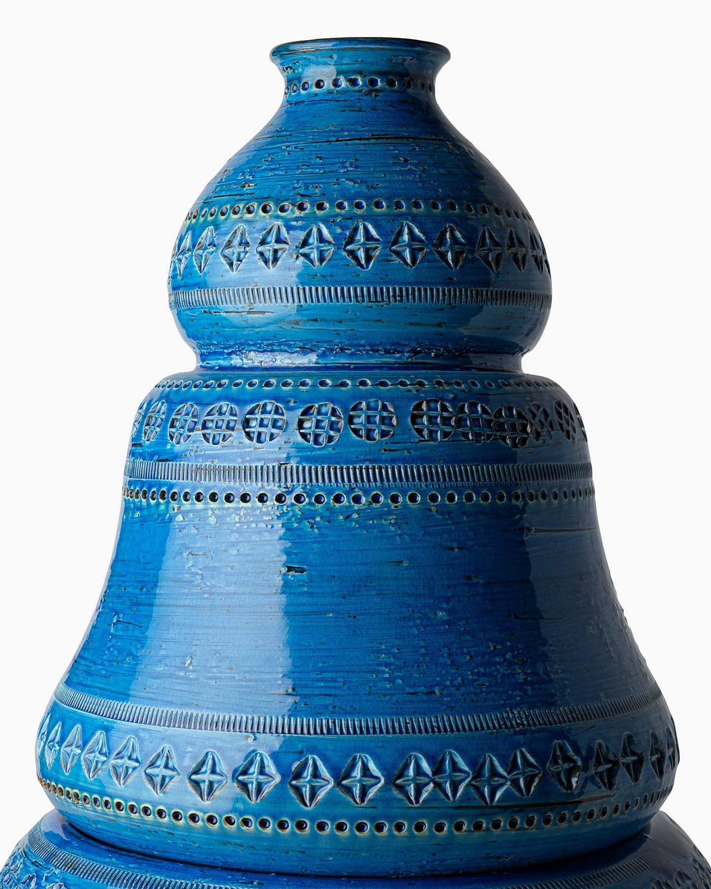 bitossi-ceramiche-vaso-onda-aldo-londi-2-elementi-rimini-blu image 3