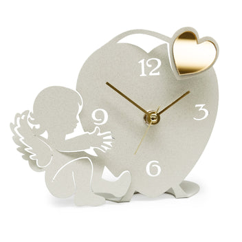 arti-mestieri-angioletto-orologio-bomboniera-cuore-16x14-cm image 2
