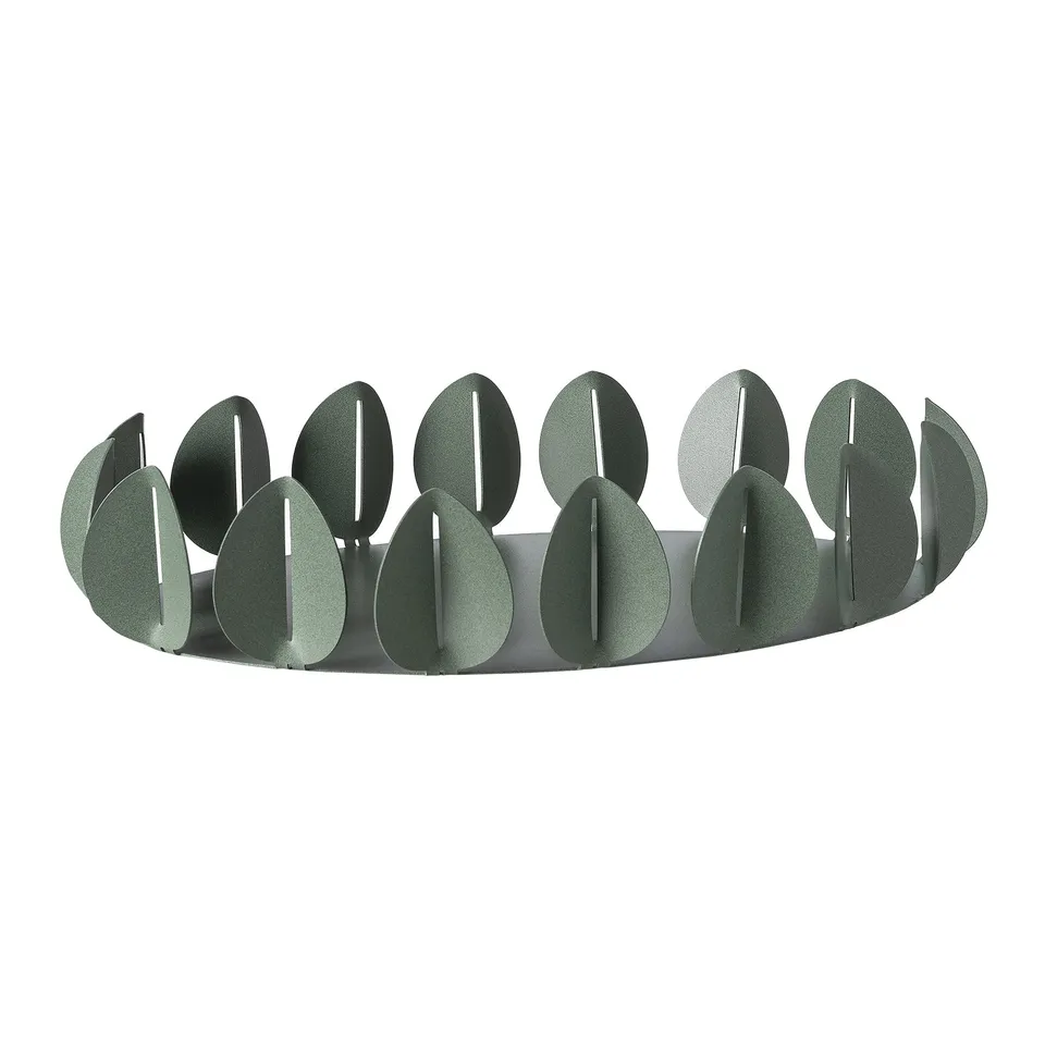 arti-mestieri-ficus-vassoio-ovale-decorazione-foglie-minimal image 1