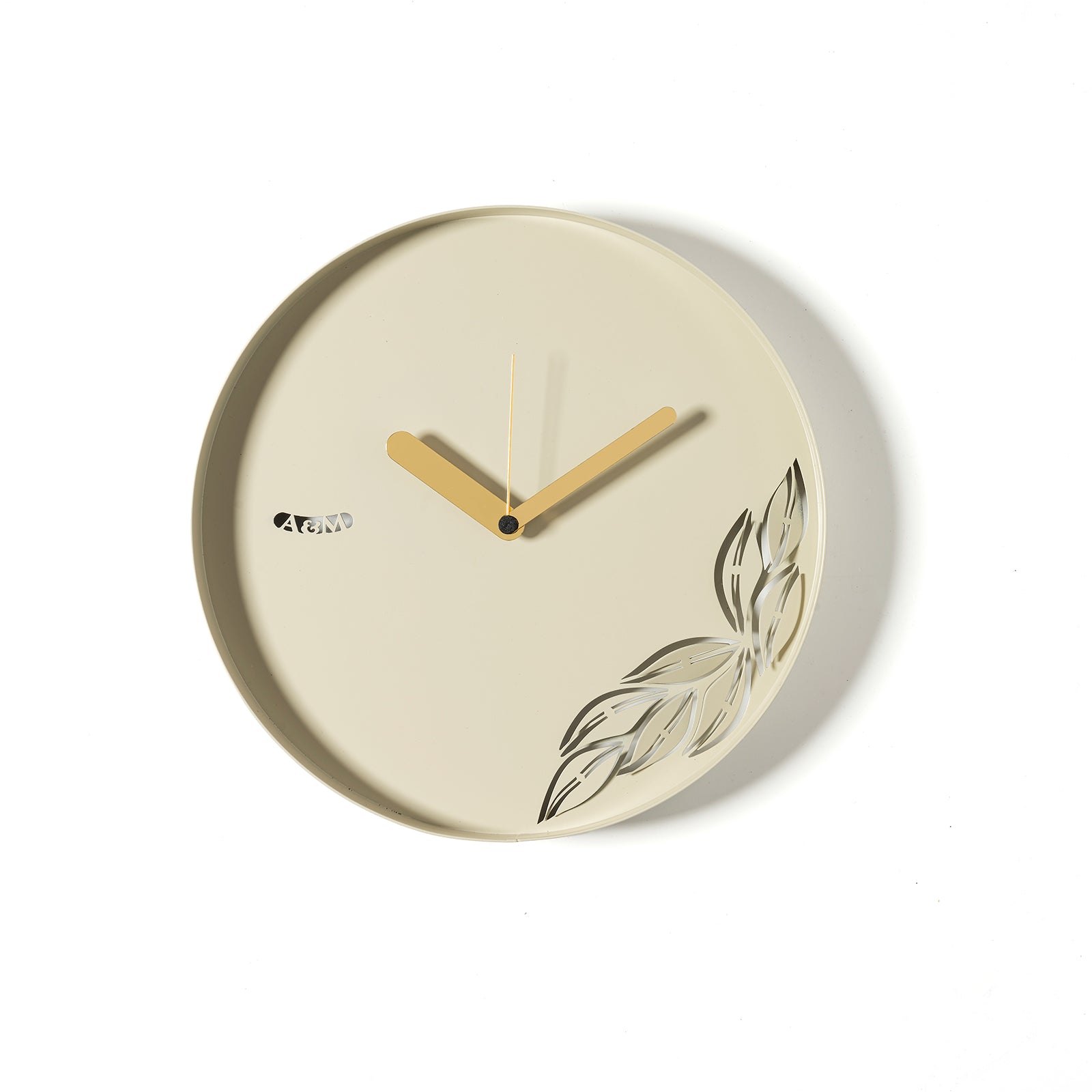 arti-mestieri-alba-orologio-da-parete-minimal-con-ramo-foglie image 7