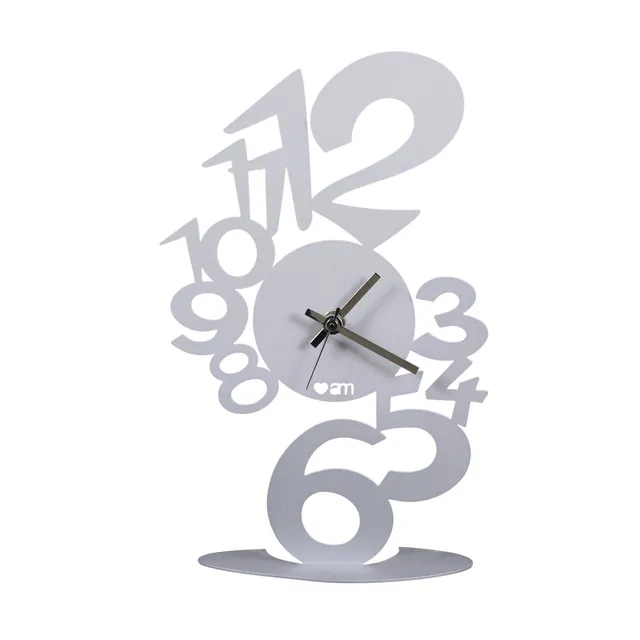 arti-mestieri-lupin-orologio-da-tavolo-in-ferro-17x28-cm image 1