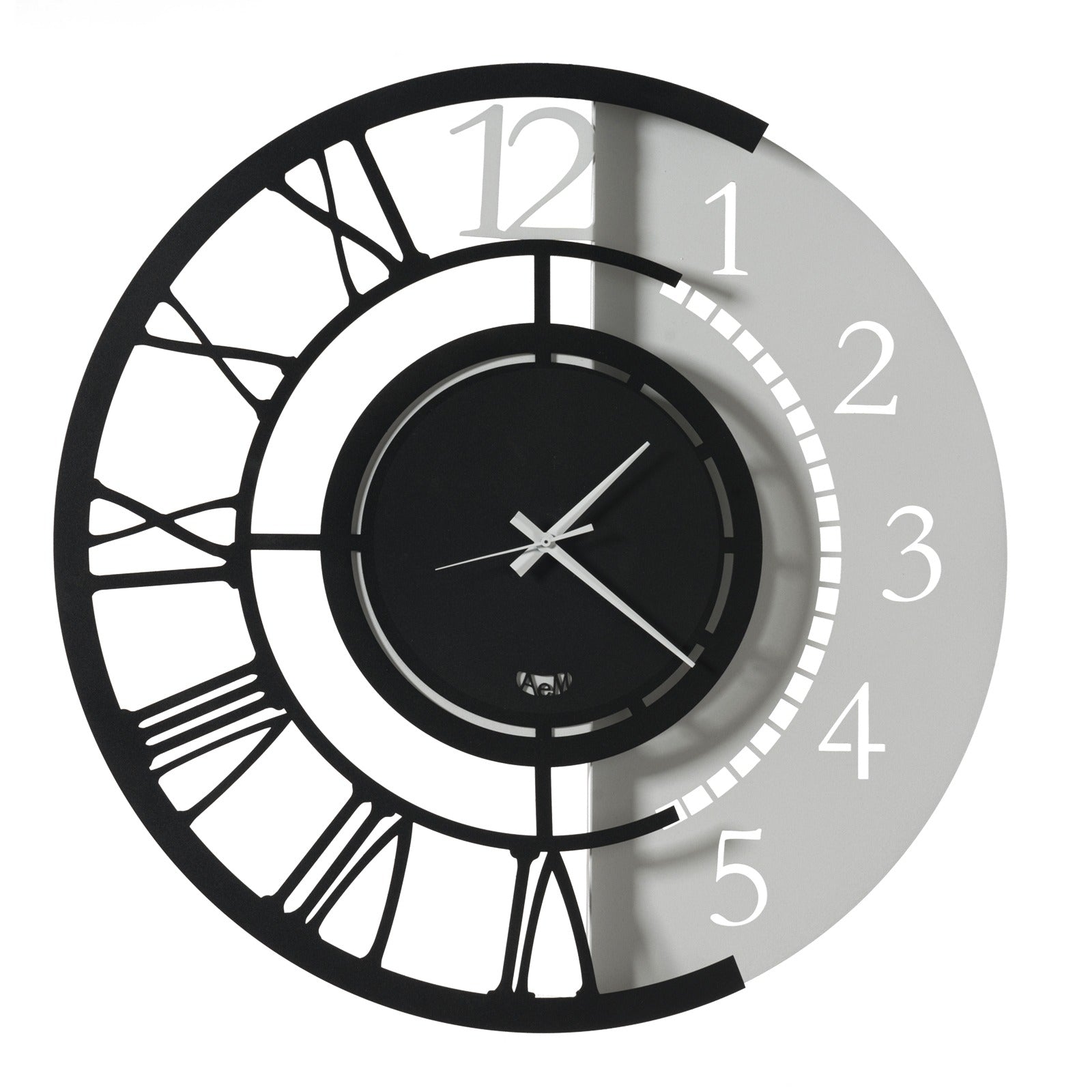 arti-mestieri-full-metal-jack-grande-orologio-da-parete-ferro-60-cm-fango-avorio image 2