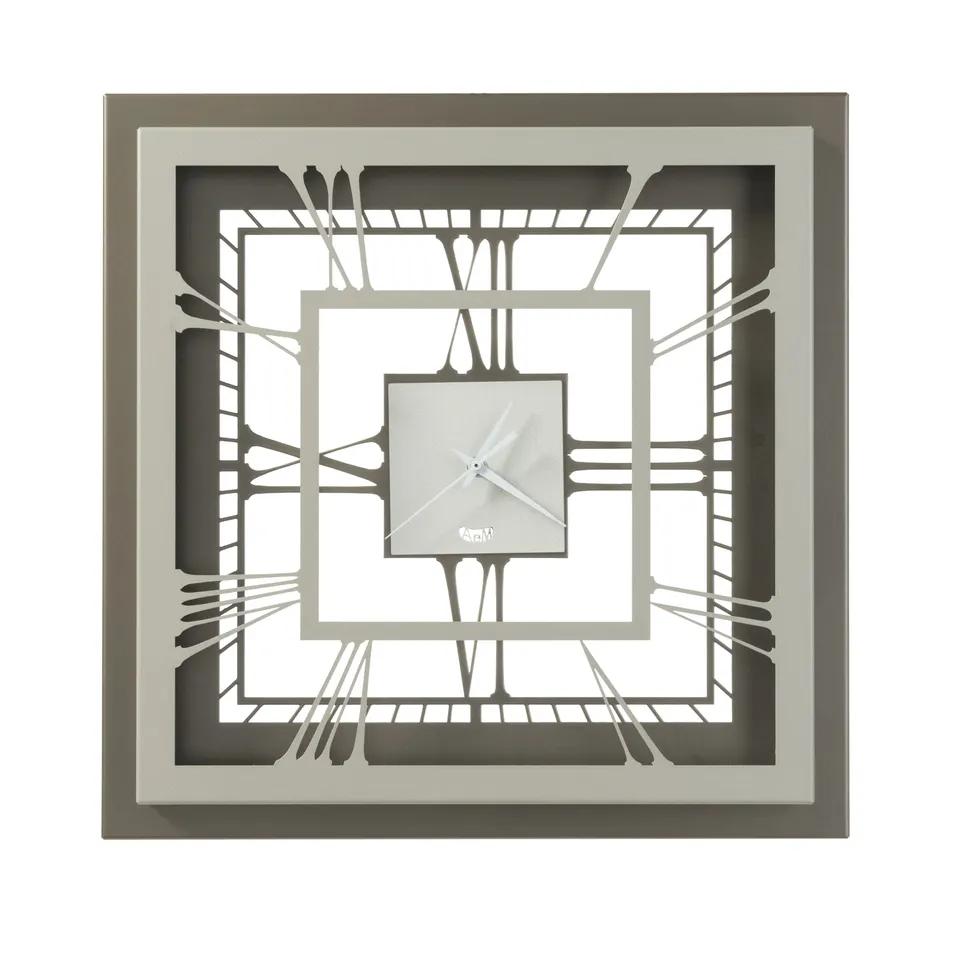 arti-mestieri-olimpo-piccolo-orologio-quadrato-da-parete-in-ferro image 1