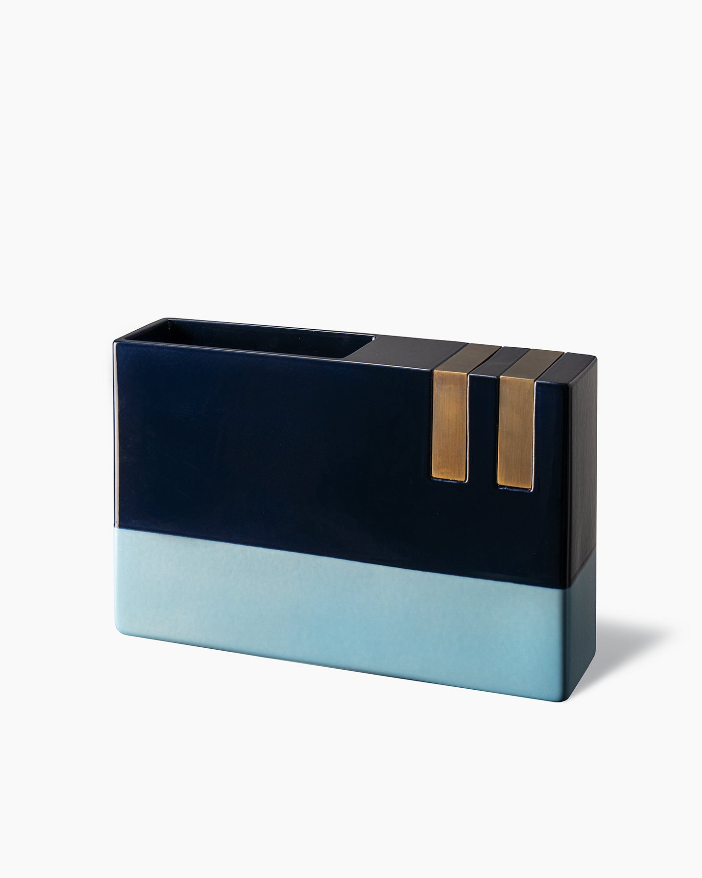 bitossi-ceramiche-vaso-equilibri-dimorestudio-rettangolare-ottone-blu-2016 image 2