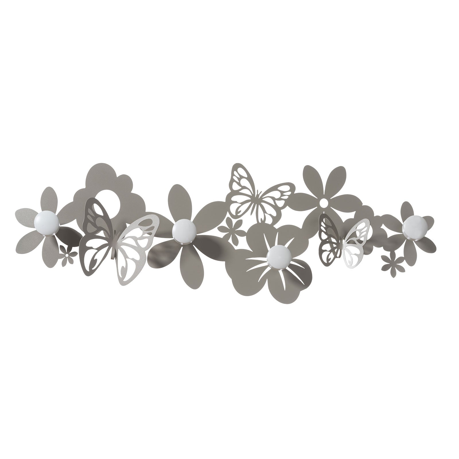 arti-mestieri-sfarfalle-appendiabiti-a-muro-in-ferro-78x27-cm image 1