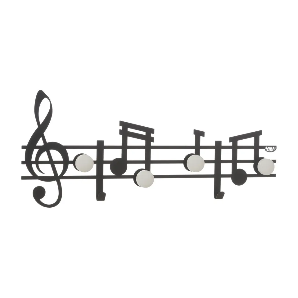 arti-mestieri-music-appendiabiti-da-parete-note-musicali image 1