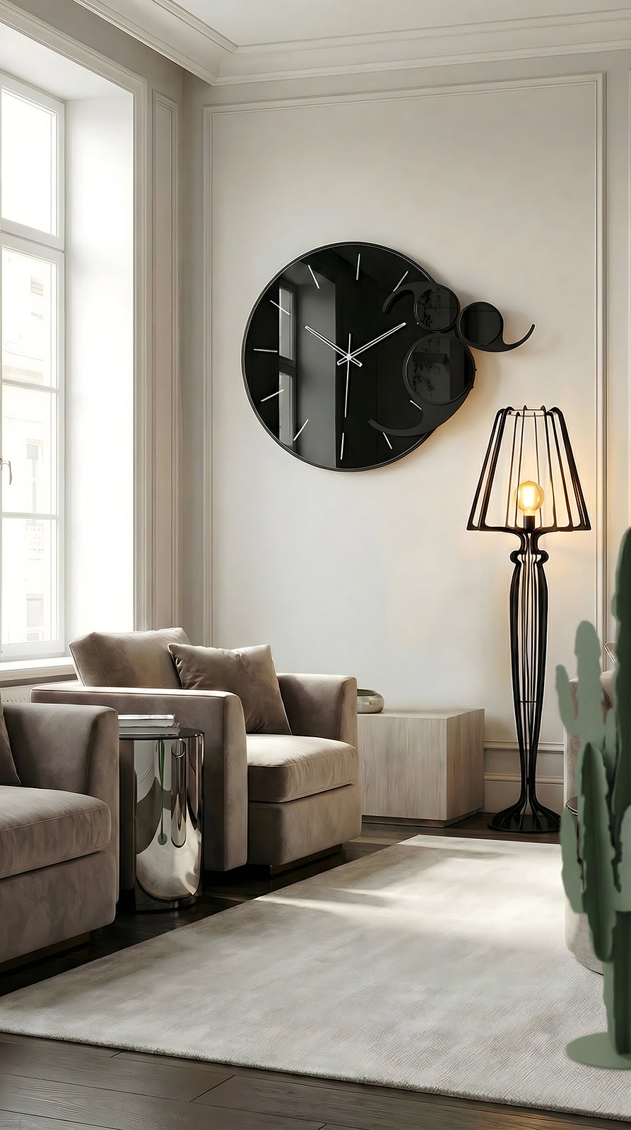arti-mestieri-apostrofo-orologio-da-parete-crystal-luxe image 2