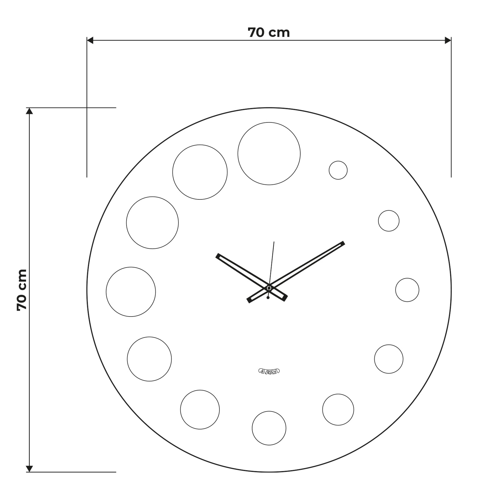 arti-mestieri-formula-orologio-da-parete-minimal image 4