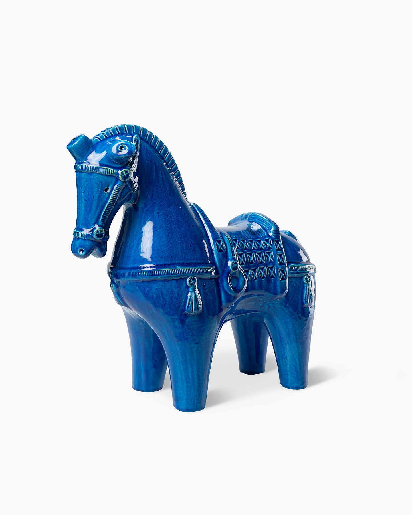 bitossi-ceramiche-figura-cavallo-rimini-blu-aldo-londi image 2