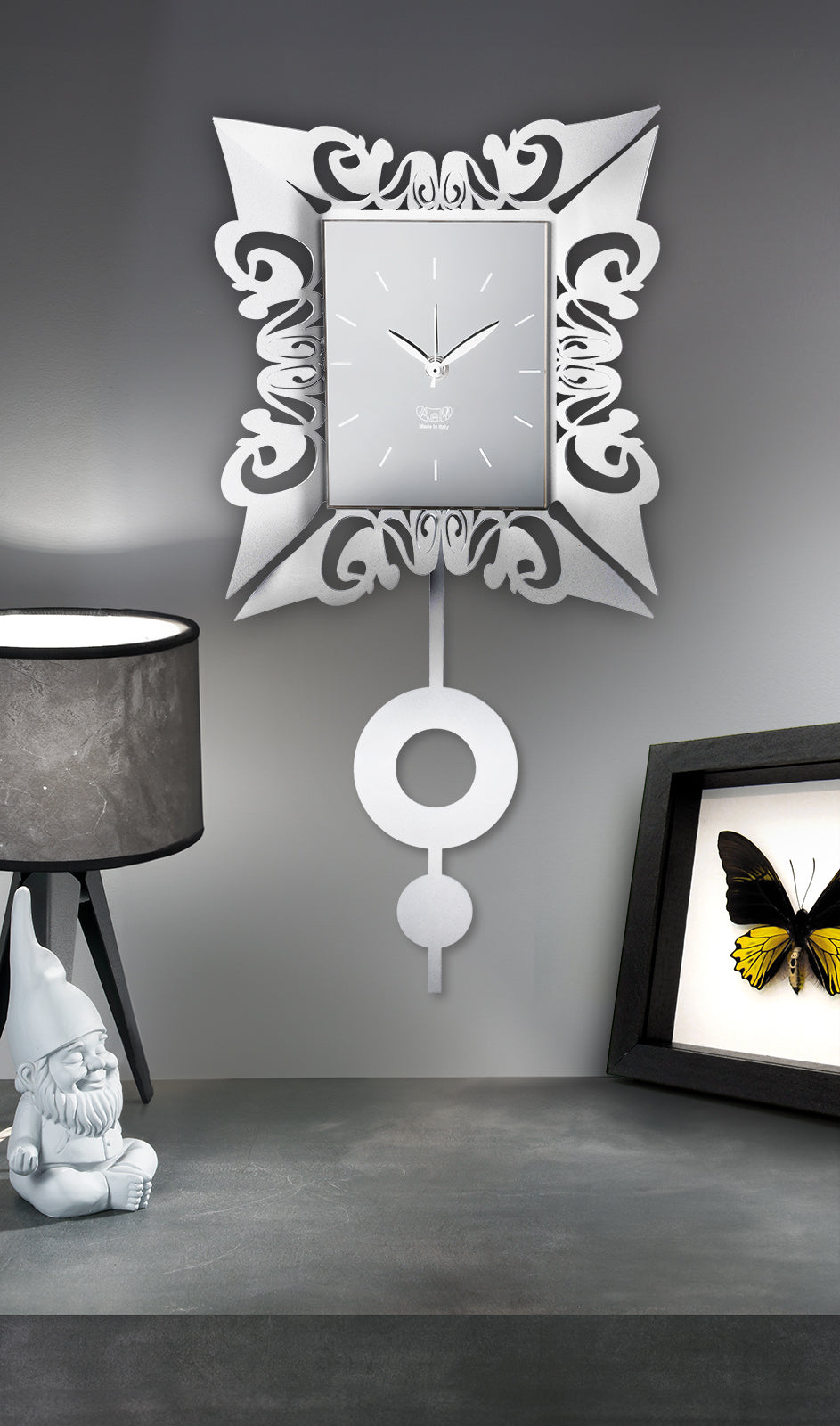arti-mestieri-vanity-orologio-a-pendolo-da-parete-26-7x54-cm image 2