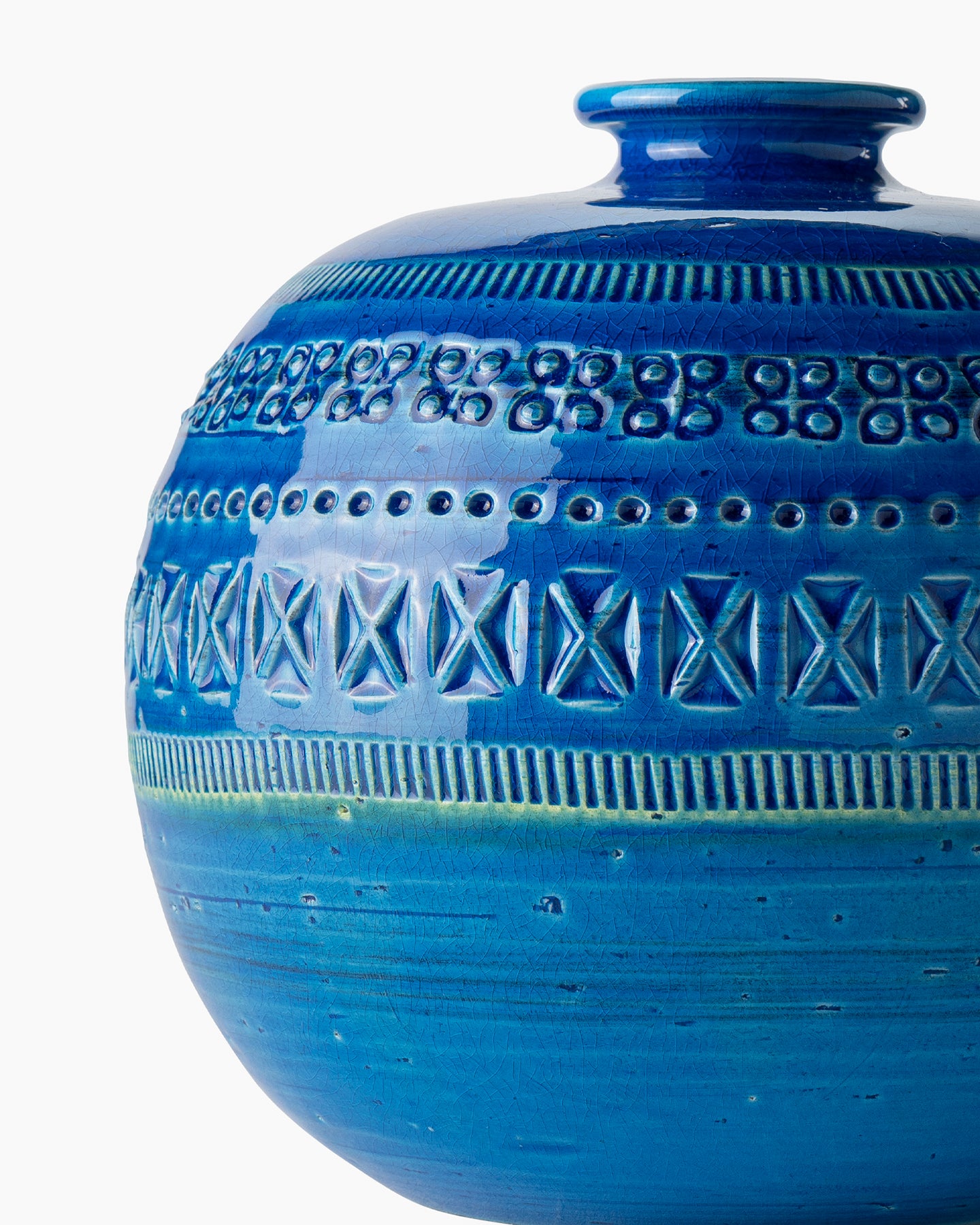 vaso-sferico-bitossi-ceramiche-rimini-blu-aldo-londi image 3