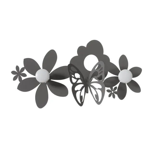 arti-mestieri-sfarfalle-gancio-da-muro-appendiabiti-44-x-24-cm image 1