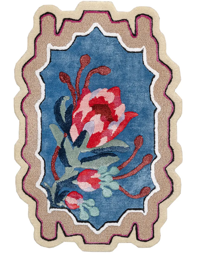 illulian-eclectic-florem-tappeto-96x62-cm-lana-e-seta image 1