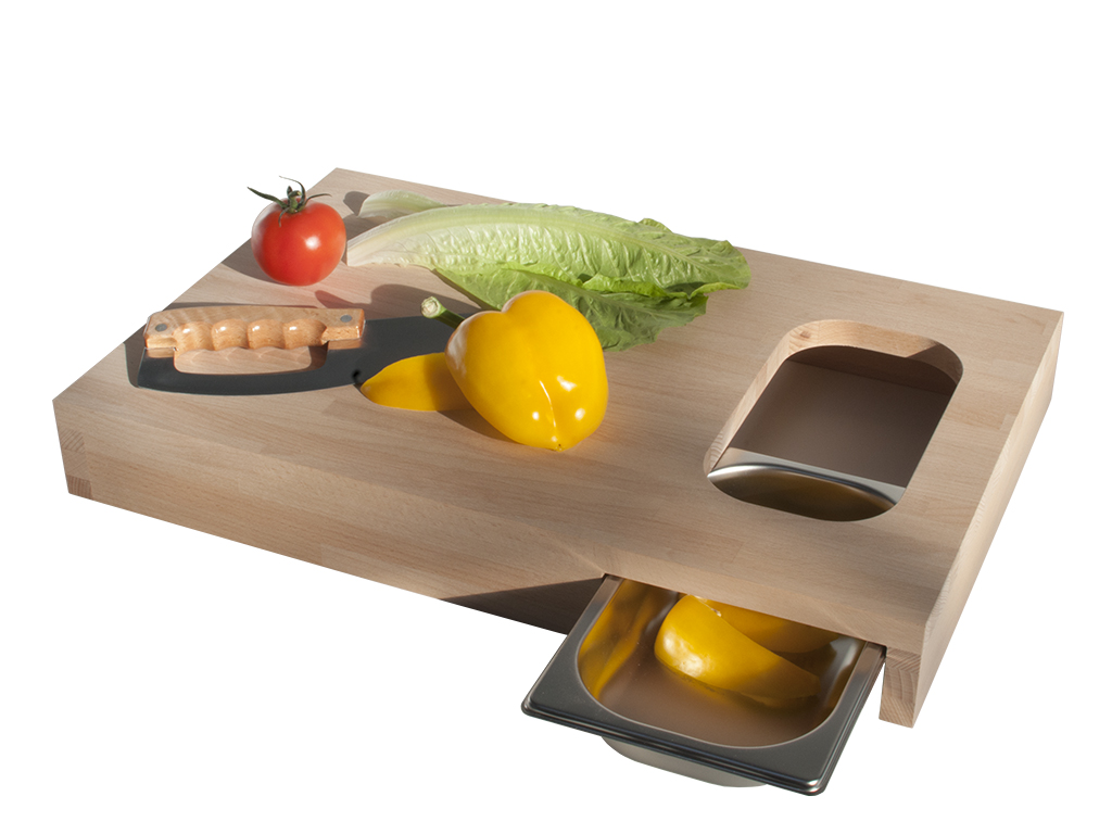 progetti-chop-tagliere-in-faggio-con-vaschetta-inox-estraibile image 2