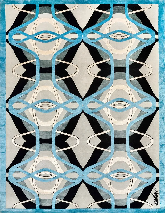 illulian-link-tappeto-300x200-cm-karim-rashid-lana-e-seta image 1