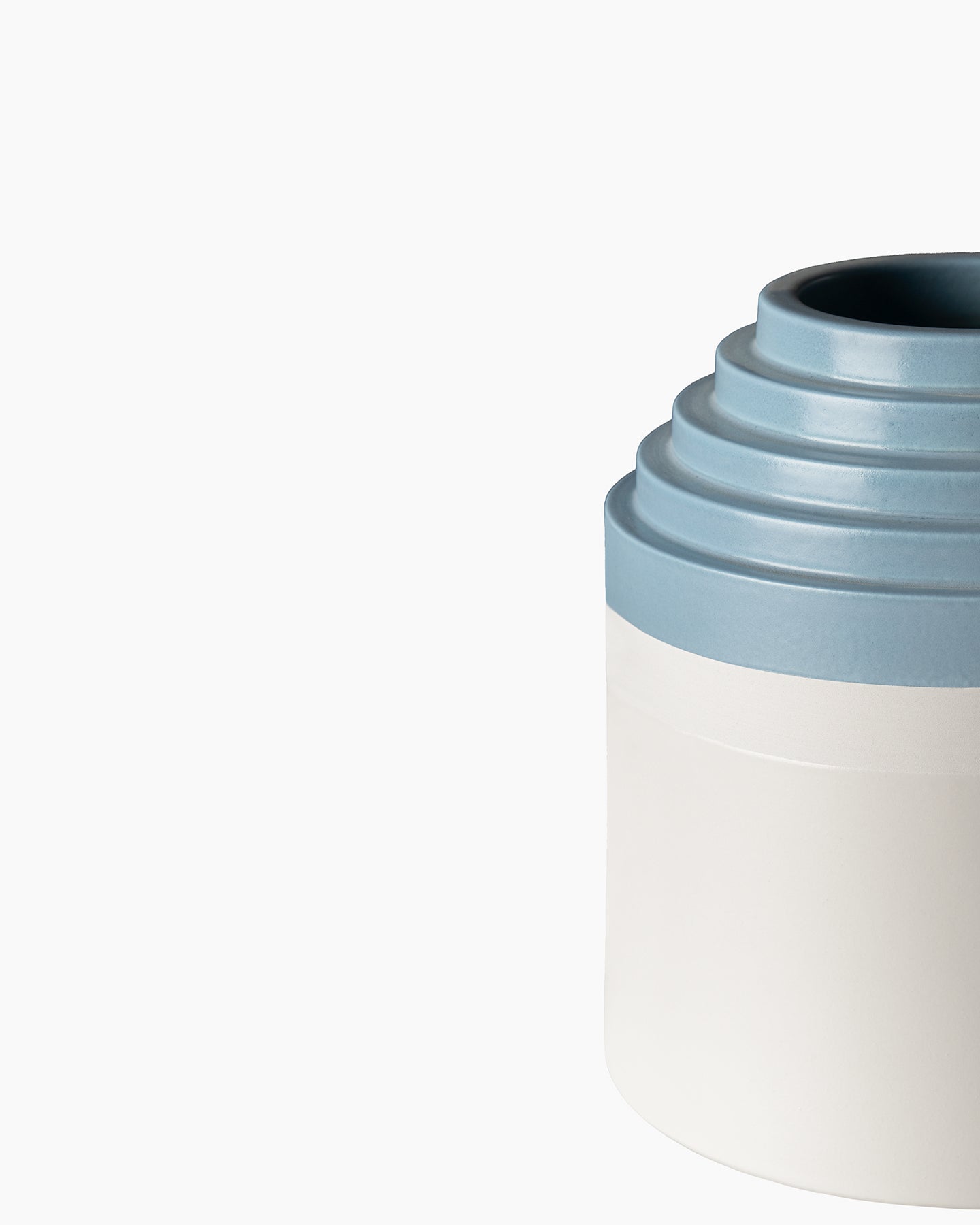 bitossi-ceramiche-vaso-a-gradini-ettore-sottsass-1966-bianco-celeste image 3