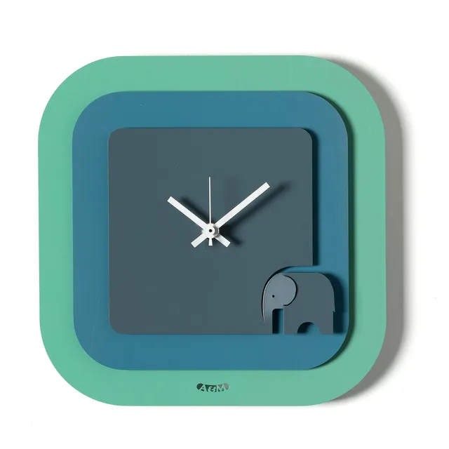 arti-mestieri-tino-24x24-orologio-da-parete-viola-verde image 1