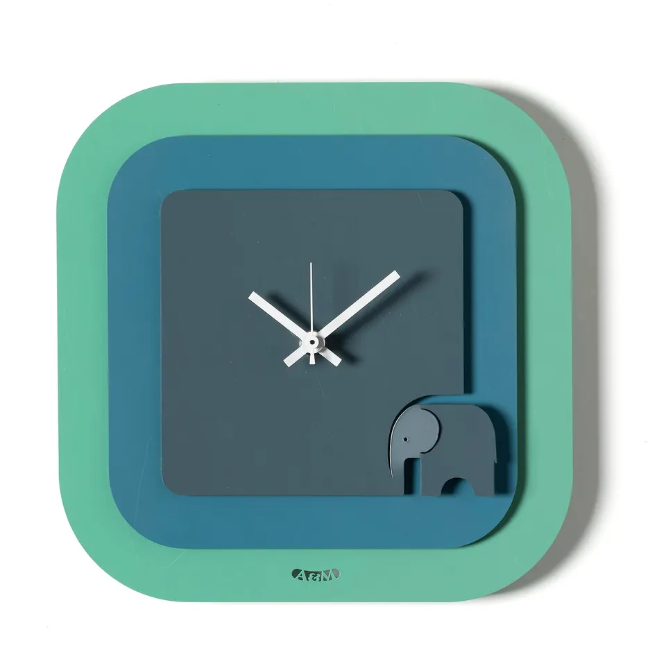 arti-mestieri-tino-24x24-orologio-da-parete-viola-verde image 1