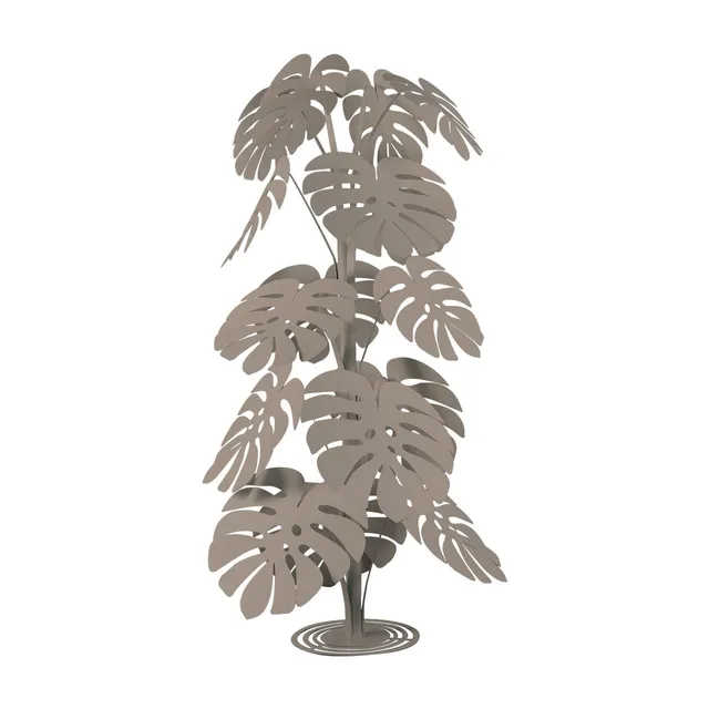 arti-mestieri-monstera-grande-pianta-decorativa-in-ferro image 1