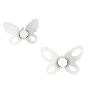 arti-mestieri-butterfly-set-2-ganci-appendiabiti-a-muro-in-ferro-e-legno image 2