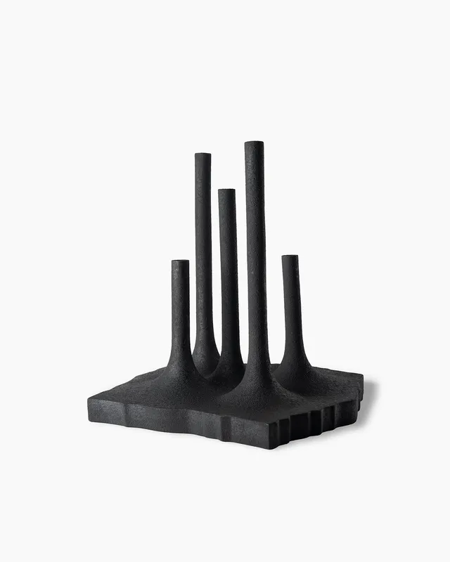 bitossi-ceramiche-vaso-5-steli-green-line-fabio-novembre-onda-nero image 1