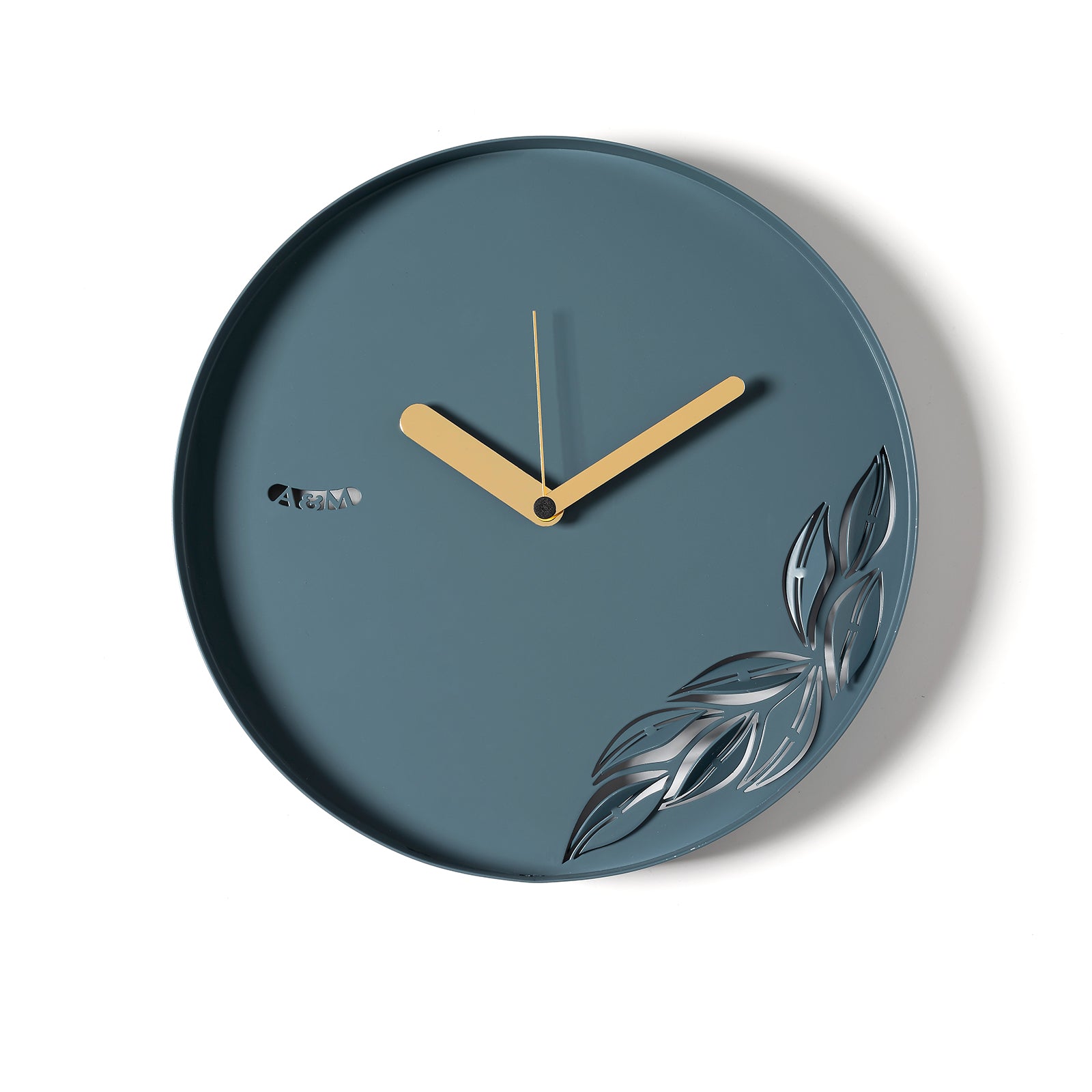 arti-mestieri-alba-orologio-da-parete-minimal-con-ramo-foglie image 4