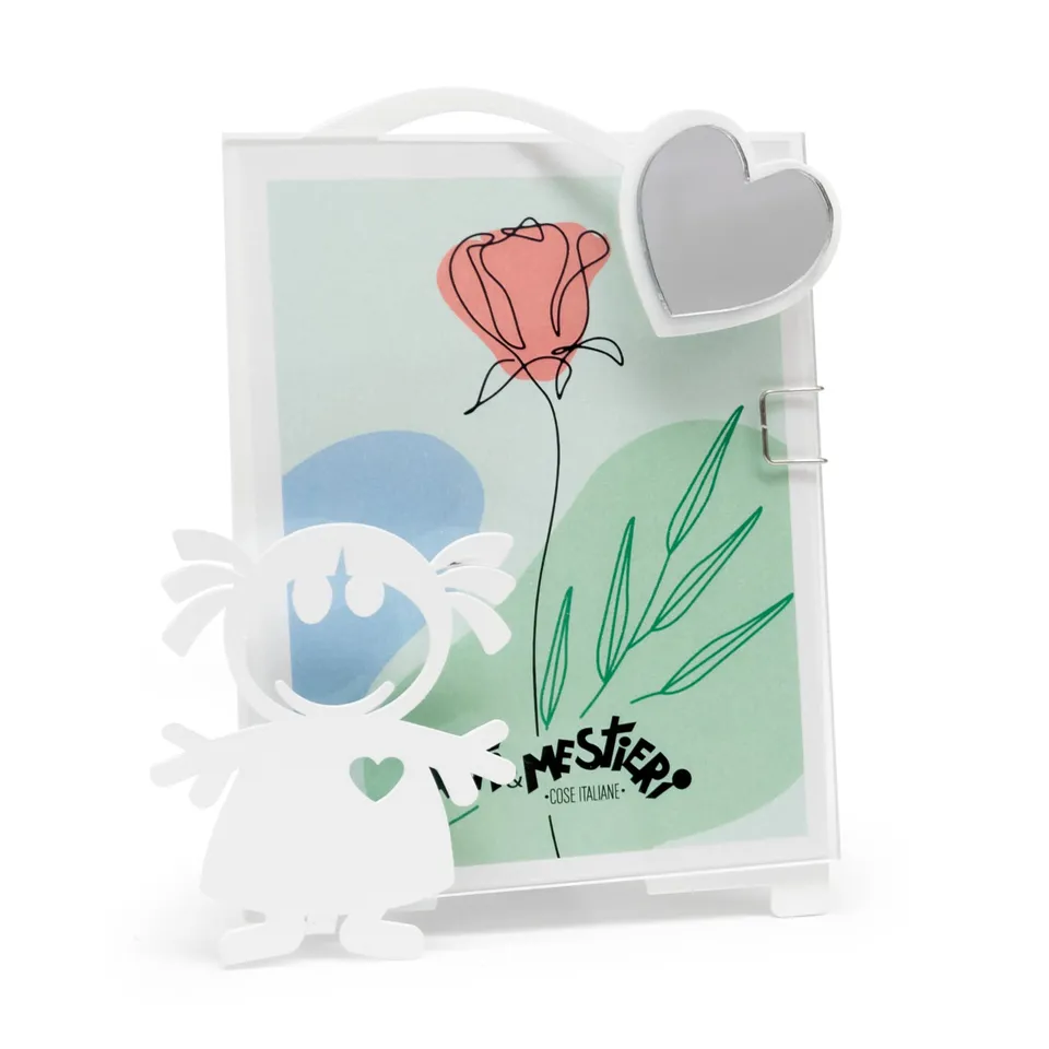 arti-mestieri-bibina-portafoto-bomboniera-bimba-con-cuore image 1