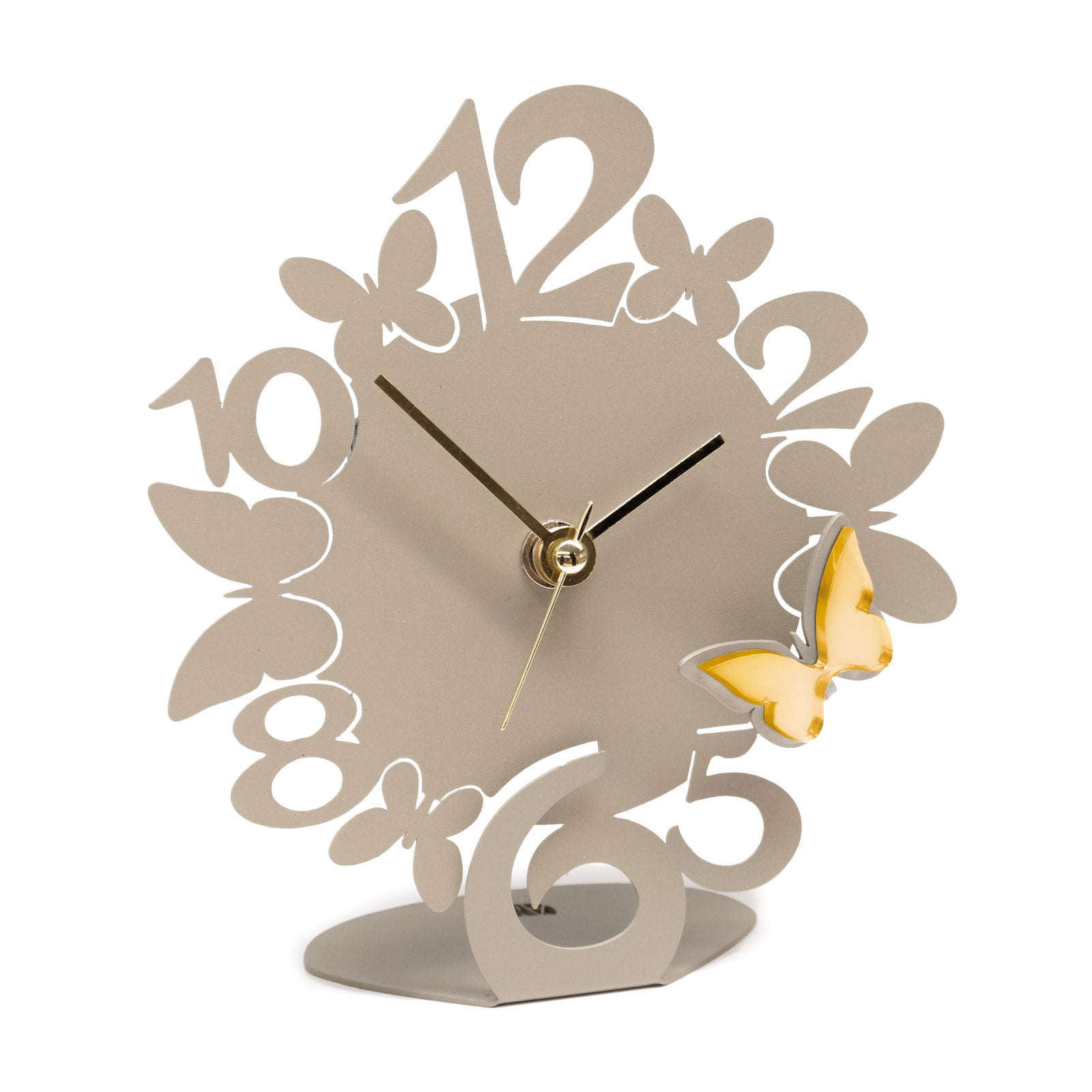 arti-mestieri-orologio-sciame-farfalline-decorato-bomboniera-14x15-cm image 1