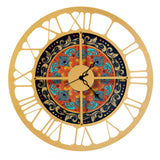 arti-mestieri-maiolica-orologio-da-parete-in-ferro-riciclabile-stile-ceramica image 5