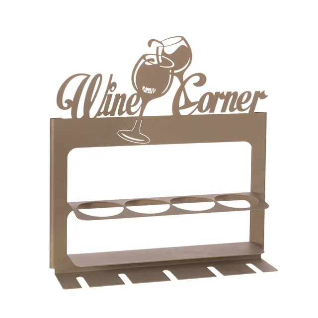 arti-mestieri-portabottiglie-da-muro-wine-corner-45x10x45-cm-4-bottiglie image 1